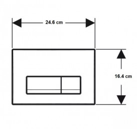 Кнопка смыва Geberit Delta50 двойной смыв пластик черный матовый 115.119.14.1