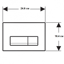 Кнопка смыва Geberit Delta51 115.105.DW.1
