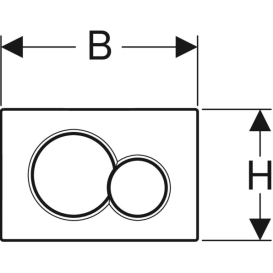 Кнопка змиву Geberit Sigma 01 подвійний змив для унітазу Bambini пластик білий/зелений ліс/зелений 115.770.79.5