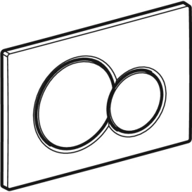 Кнопка смыва Geberit Sigma 01 двойной смыв для унитаза Bambini пластик белый/карминно-красный/оранж 115.770.FY.5