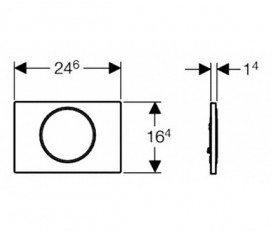 Кнопка смыва Geberit Sigma 10 питание от сети двойной смыв пластик альпийский белый 115.907.KJ.6