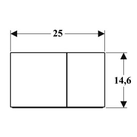 Кнопка змиву Geberit Sigma 70 подвійний змив скло білий 115.622.SI.1