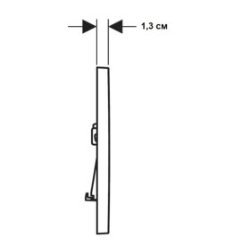 Кнопка смыва Geberit Sigma01 Square двойной смыв пластик хром глянцевый 115.660.21.1