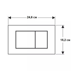 Кнопка смыва Geberit Sigma40 Square двойной смыв стекло черный 115.629.SJ.1