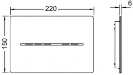 Кнопка смыва TECE TECEsolid электронная бесконтактная металл хром глянцевый 9240451