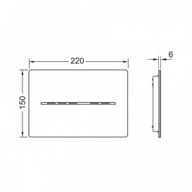 Кнопка змиву TECE TECEsolid електронна безконтактна живлення від батареї 6 В білий матовий 9240463
