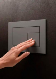 Кнопка змиву TECE TECEvelvet подвійна пластик антрацит 9240731