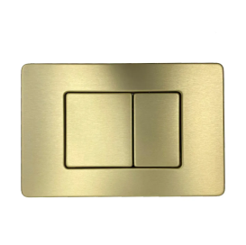 Кнопка смыва VBI ELBA X двойной смыв сталь золотой матовый VBI-030106