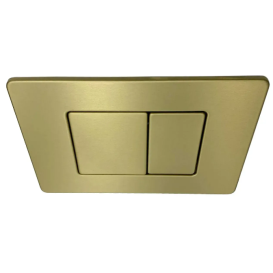 Кнопка смыва VBI ELBA X двойной смыв сталь золотой матовый VBI-030106