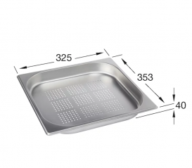 Коландер для мийки Villeroy & Boch 35,3х32,5 см нержавіюча сталь 829905K1