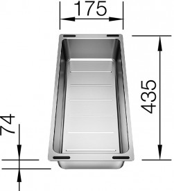 Коландер многофункциональный BLANCO нержавеющая сталь 227689