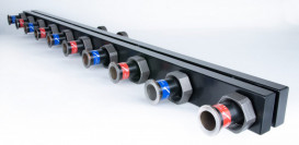 Коллектор котла к насосным группам Afriso KSV 125-5 70 кВт на 5 контуров 77313