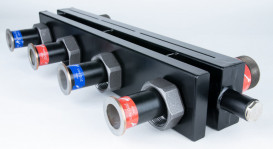 Коллектор котла к насосным группам Afriso KSV 125-2 HW 70 кВт на 2 контура с гидравлическим разделителем 77314