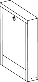 Колекторна шафа TECE TECEfloor Comfort AP 140 ширина 500 мм сталь білий 77351802