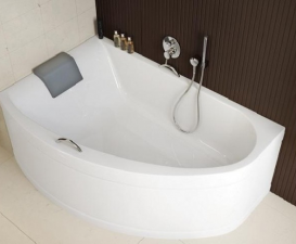 Ванна акриловая угловая Kolo коллекция Mirra 170х110х42 R XWA3370001 + подголовник