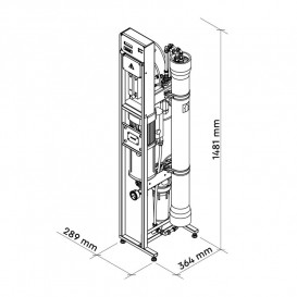 Комерційна система зворотного осмосу Ecosoft МО5000 4'' без мембрани MO5000TP5
