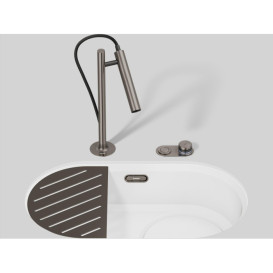 Комплект аксесуарів для мийки Blanco Oovalon сатин платиновий 527997