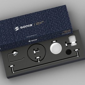 Комплект аксесуарів для ванної кімнати Sonia Loop білий / хром 179718