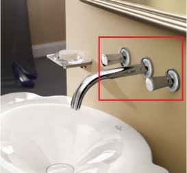 Комплект для попереднього монтажа настінного змішувача Dornbracht на 3 отвори хром 35 707 970 90