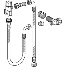 Комплект для сантехнического модуля Geberit Monolith для подвода воды сзади по центру 131.012.00.1