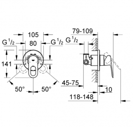 Комплект Grohe Mega Bundle BauLoop 39192МВ0