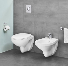Комплект інсталяції Grohe Solido 5 в 1 з унітазом Bau Ceramic із сидінням та клавішею змиву 39901000