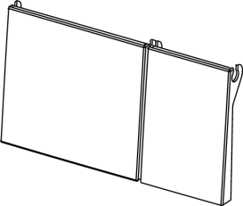 Комплект клавіш для кнопки смиву для унітазу TECE білий 9820241