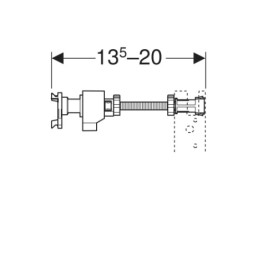 Комплект кріплення до стіни Geberit Duofix для монтажу окремих виробів і систем 111.080.00.1