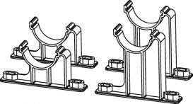 Комплект кронштейнов для промышленного пластикового коллектора TECE TECEfloor 77390120