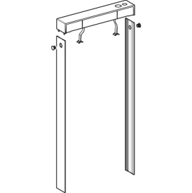 Комплект крышек смывного бачка с боковыми панелями для сантехнического модуля Geberit Monolith Plus для подвесного унитаза алюминий матовый 131.192.00.2