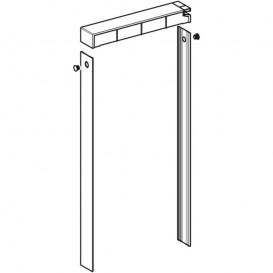 Комплект крышки и боковых накладок для сантехнического модуля Geberit Monolith алюминий черный хром 131.191.00.1