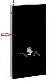 Комплект крышки и боковых накладок для сантехнического модуля Geberit Monolith алюминий черный хром 131.195.00.1