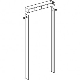 Комплект крышки и боковых накладок для сантехнического модуля Geberit Monolith алюминий черный хром 131.195.00.1
