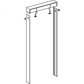 Комплект кришки і бічних накладок для сантехнічного модуля Geberit Monolith Plus алюміній чорний хром 131.197.00.1