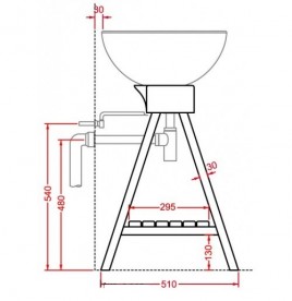 Комплект мебели для ванной комнаты Artceram One Shot Il Cavalletto 94 OSL001 01;00
