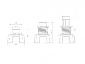 Комплект ножек для поддона Radaway NB003W4 5902738056524