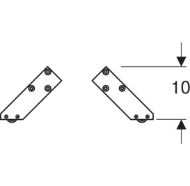 Комплект ніжок для тумби Geberit 18,5-19,3 см алюміній чорний 502.329.16.1
