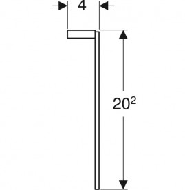 Комплект ніжок для тумби Geberit Selnova Square 20,2 см глянсовий хром 500.199.21.1