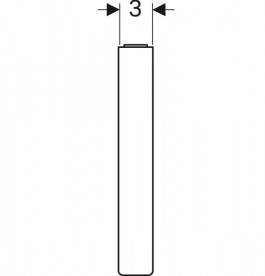 Комплект ніжок для тумби Geberit Selnova Square 20,2 см глянсовий хром 500.199.21.1