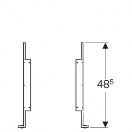 Комплект ножек Geberit Citterio 2 шт алюминий шампань 500.573.39.1