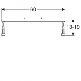 Комплект ніжок Geberit для ванни з вузьким краєм 554.900.00.1