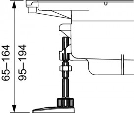 Комплект опор TECE TECEdrainprofile для сифона 674000