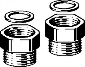 Комплект перехідників Viega 1022.7 G¾ латунь 279547