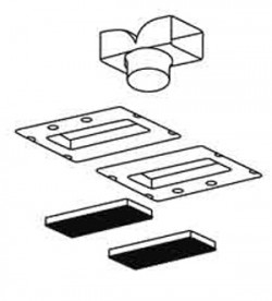 Комплект рециркуляции Teka для кухонной вытяжки черный 40490140