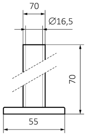 Комплект скрытого монтажа Теrma 160 мм черный TGPCZ001