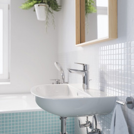 Комплект смесителей для ванной Grohe BauLoop 3 в 1 с душевой системой хром UA123215TM