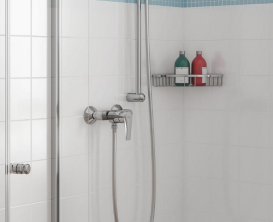 Комплект змішувачів для ванної Grohe BauEdge New 3 в 1 з душовим набором хром UA123208S1