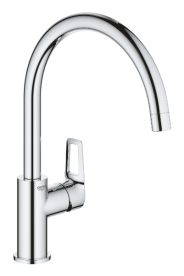 Комплект смесителей для ванной Grohe BauLoop New 4 в 1 с душевым набором и смесителем для кухни хром UA123225K3