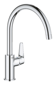 Комплект смесителей для ванной Grohe BauCurve 4 в 1 с душевым набором и смесителем для кухни хром UA122218K1