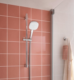 Комплект смесителей для ванной Grohe Cubeo 3 в 1 с душевым набором хром UA125246M